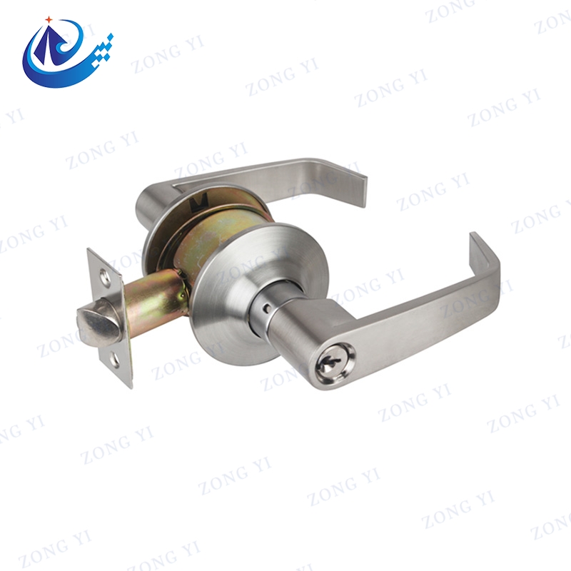 Cylindrical Aluminum Lever Door Lock